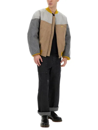 Aïe Color-block Casual Jacket With Bold Back Detail