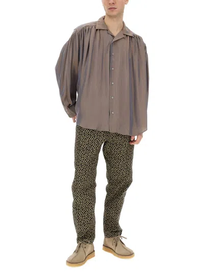 Aïe Aie Oversize Shirt In Brown