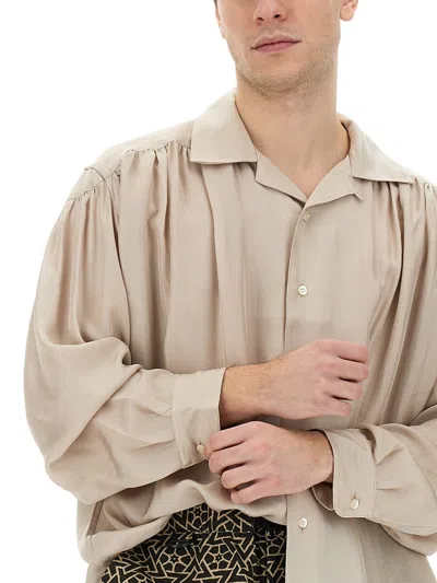 Aïe Gathered Buttoned Shirt