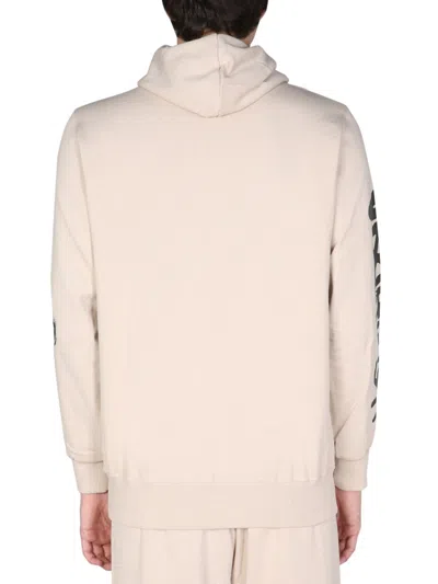 Disclaimer Sweatshirt With Logo Print In Neutral
