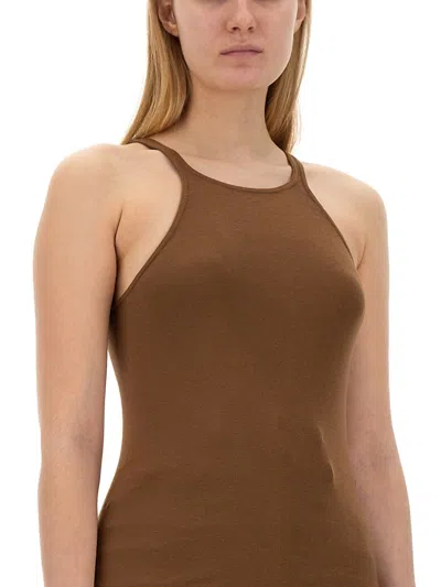 Drkshdw Racer Back T-shirt In Brown