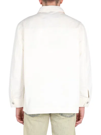 Etudes Studio Cotton Shirt Jacket In White
