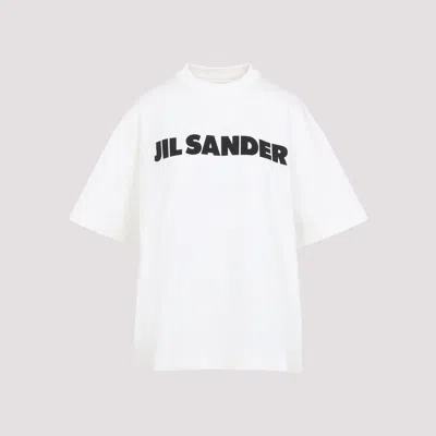 Jil Sander Women Ivory Cotton Oversize T-shirt In White