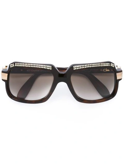 Shop Cazal '607 Crystals Limited Edition' Sunglasses