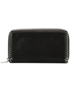 Stella Mccartney Falabella Continental Wallet In Black