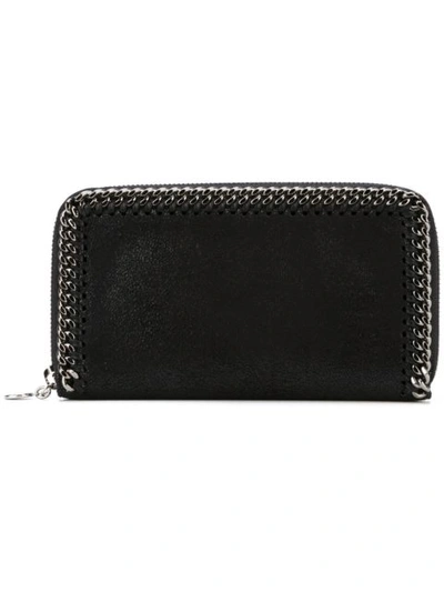 Stella Mccartney Falabella Continental Wallet In Black