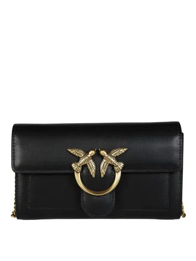 Pinko Love One Wallet In Black