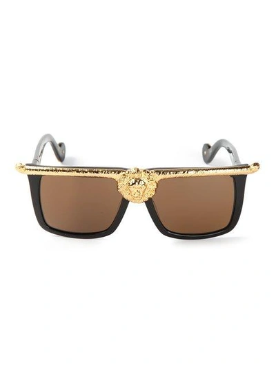 Shop Anna-karin Karlsson 'lion' Sunglasses In Black