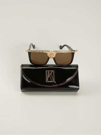 Shop Anna-karin Karlsson 'lion' Sunglasses In Black