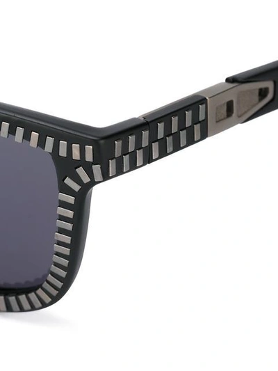 Shop Linda Farrow Gallery Zipper Motif Sunglasses