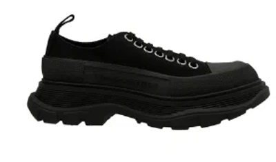 Alexander Mcqueen Tread Slick Sneakers In Black Silver