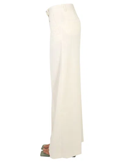 Ballantyne Wide-leg Trousers With Belt Loops And Pockets In Neutral