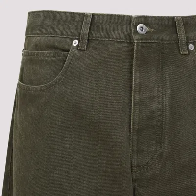 Bottega Veneta Wide-leg Jeans In Green