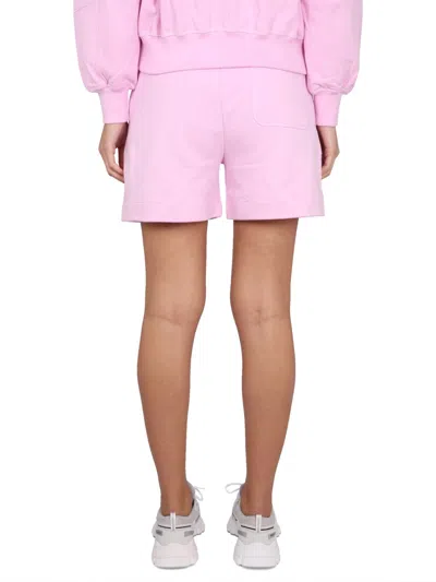 Canada Goose Muskoka Embroidered Elastic Waistband Shorts In Pink