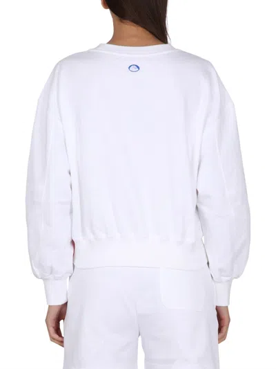 Canada Goose Muskoka Cropped Crewneck For Paola Pivi In White