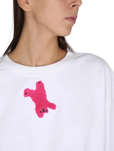 Canada Goose Muskoka Cropped Crewneck For Paola Pivi In White