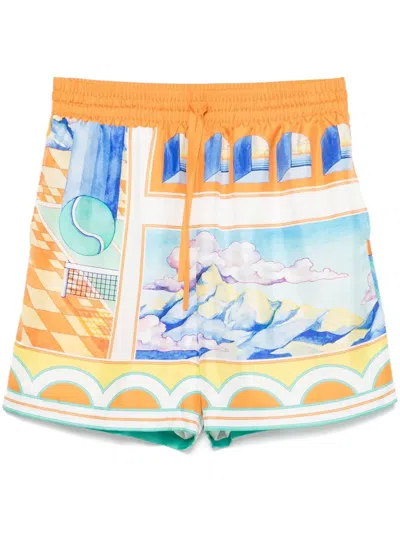 Casablanca Drawstring Shorts In Multi