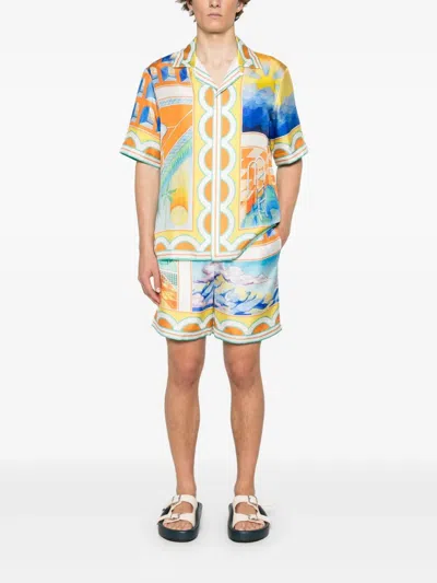 Casablanca Drawstring Shorts In Multi