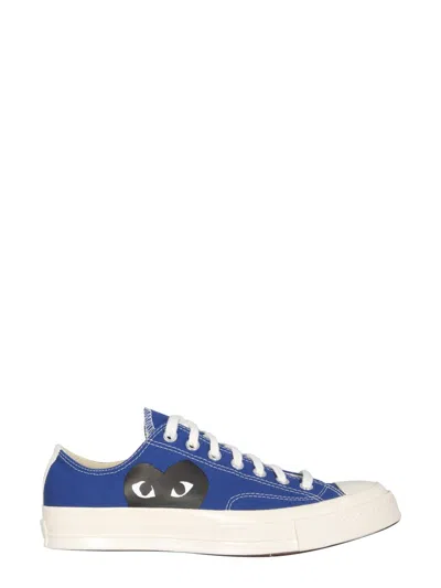 Comme Des Garçons Play Chuck Taylor Logo Low-top Canvas Sneakers In Multi