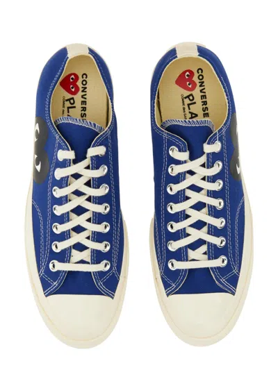Comme Des Garçons Play Chuck Taylor Logo Low-top Canvas Sneakers In Multi