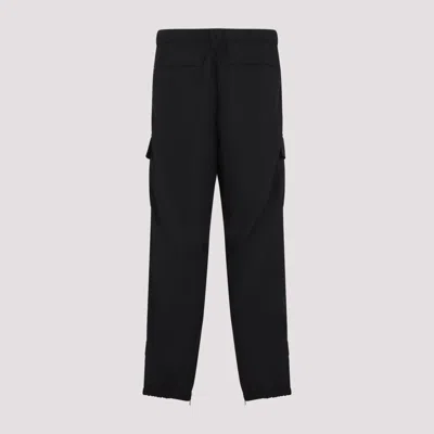 Dries Van Noten Relaxed Fit Black Cargo Trousers In Black