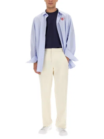 Family First Shirt With Logo In Multi