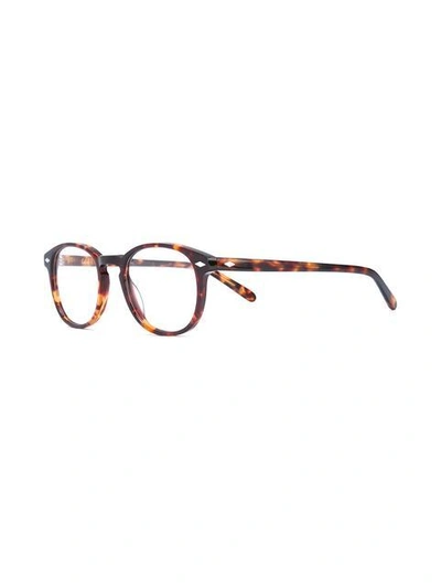 Shop Lesca '711' Tortoiseshell Glasses
