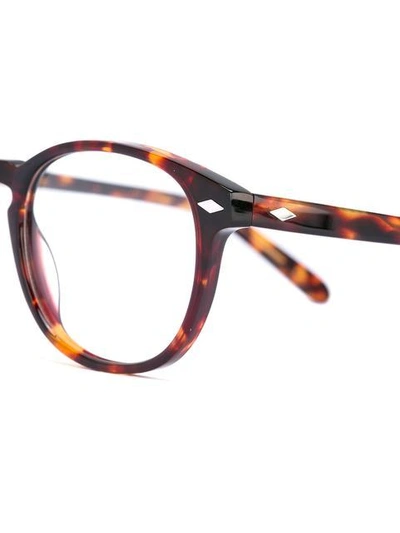 Shop Lesca '711' Tortoiseshell Glasses