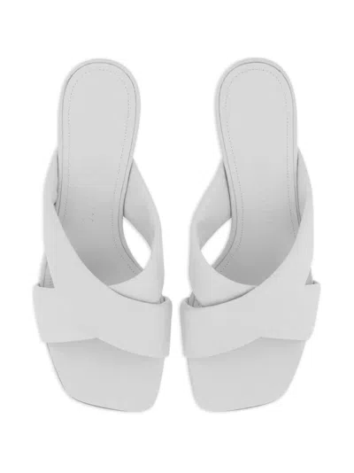 Ferragamo 55mm Crossover-strap Detail Mules In Multicolor