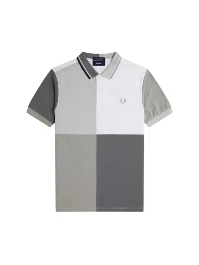 Fred Perry Polo With Logo In Gray