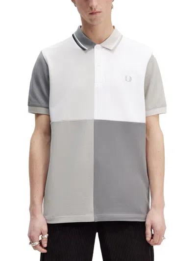 Fred Perry Polo With Logo In Gray