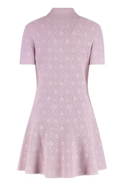 Givenchy Viscose Blend Polo Dress In Pink