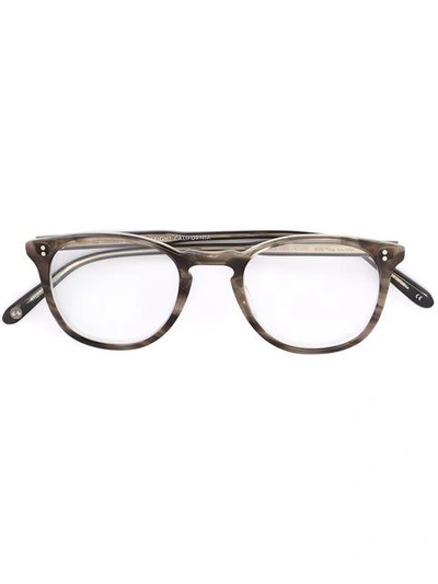 Shop Garrett Leight 'kinney' Glasses In Grey