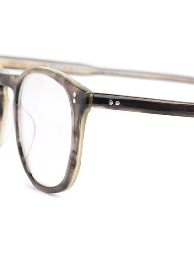 Shop Garrett Leight 'kinney' Glasses In Grey