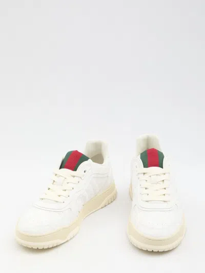 Gucci Re-web Low-top Sneakers In White