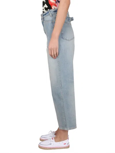 Kenzo Women Carrot Fit Jeans In Blue