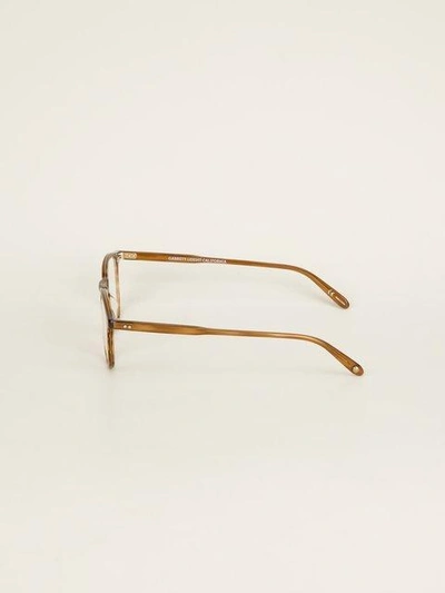 Shop Garrett Leight 'hampton' Glasses In Brown