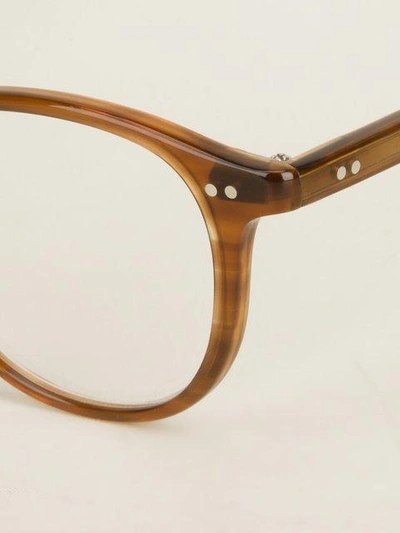 Garrett Leight 'hampton' Glasses In Brown