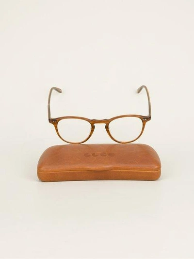 Garrett Leight 'hampton' Glasses In Brown