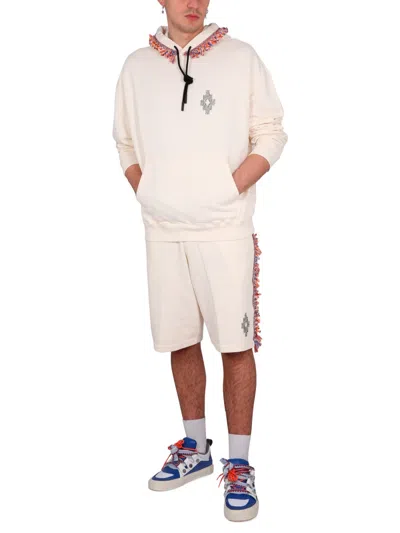 Marcelo Burlon County Of Milan Marcelo Burlon Fringes Sweatshirt In Animal Print