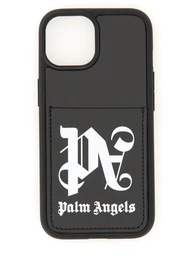 Palm Angels Case For Iphone 15 In Black