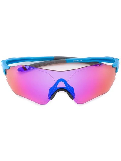 Oakley Evzero Prizm Golf Sunglasses In Steel/prism Gold