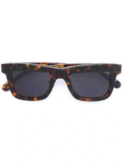 Shop Italia Independent Square Frame Sunglasses