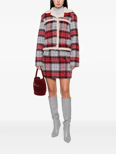 N°21 Checked Button Jacket In Multi