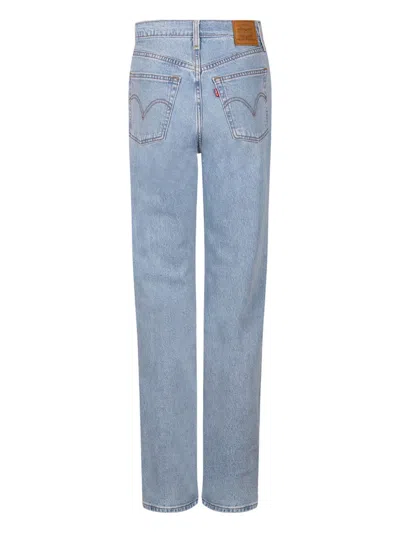 Levi's Button Zip Jeans In Blue