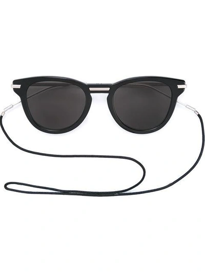 Shop Dior Eyewear Round Frame Sunglasses - Black