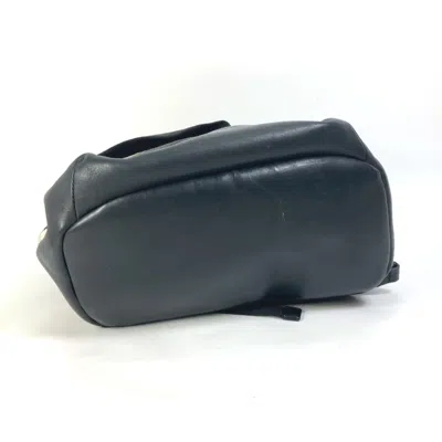 Pre-owned Burberry Beige Black Canvas Leather Backpack () In Multi