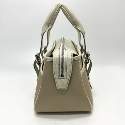 Pre-owned Burberry Beige Nylon Boston Bag Handbag () In Sand