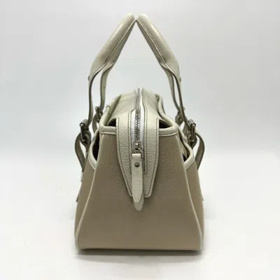 Pre-owned Burberry Beige Nylon Boston Bag Handbag () In Sand