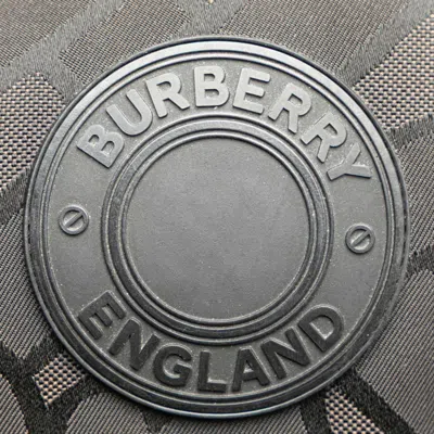 Pre-owned Burberry Black Brown Cotton Leather Shoulder Bag () In Multi